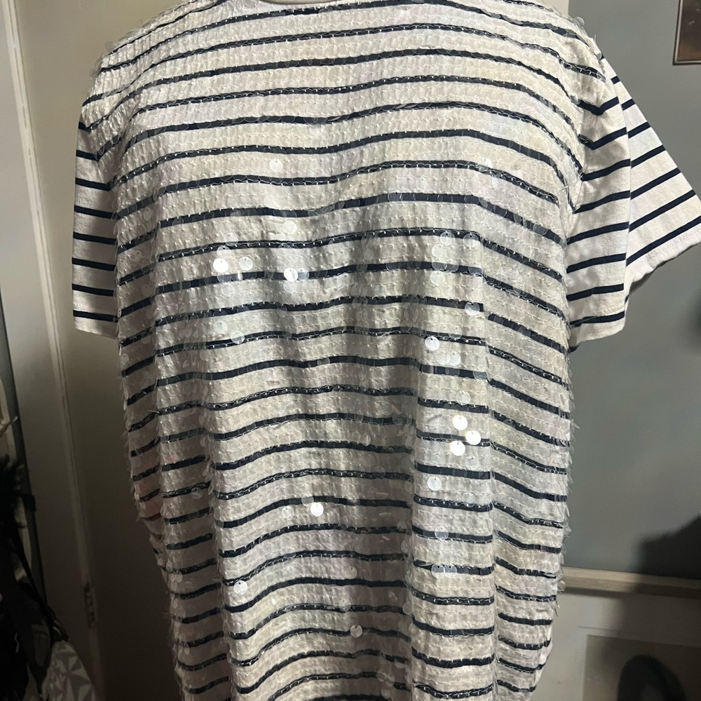 Striped Sequin women’s top